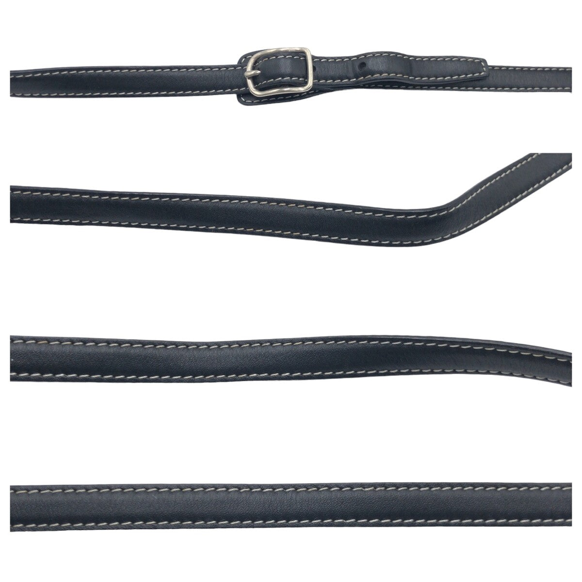 12594
 COACH Signature Black Silver Hardware Canvas 6073 Shoulder Bag Pochette Women's