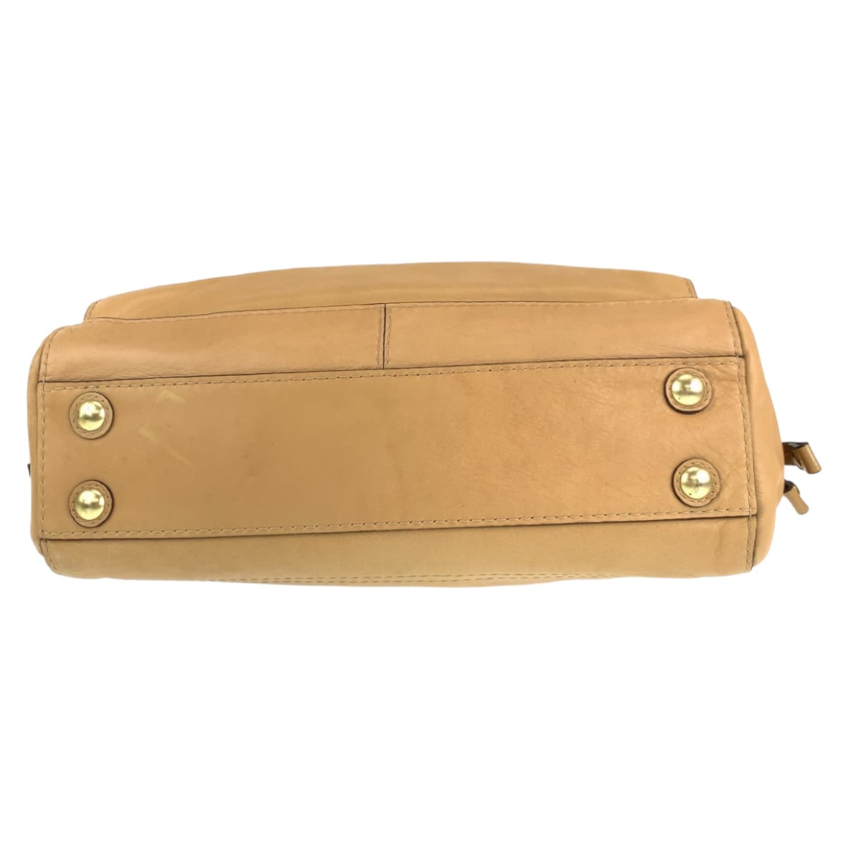 12593
COACH コーチ ペイトン ターンロック ベージュ レザー 14522 トートバッグ ハンドバッグ  レディース AB5