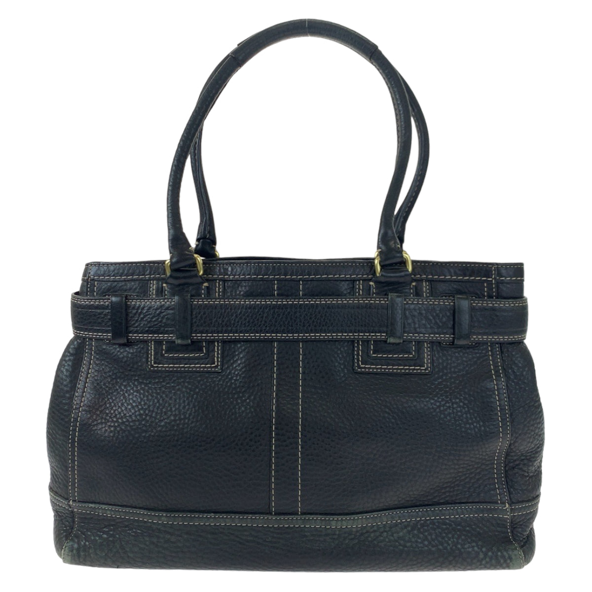 12591
COACH コーチ ブラック ゴールド金具 レザー 10213 トートバッグ ショルダーバッグ  レディース