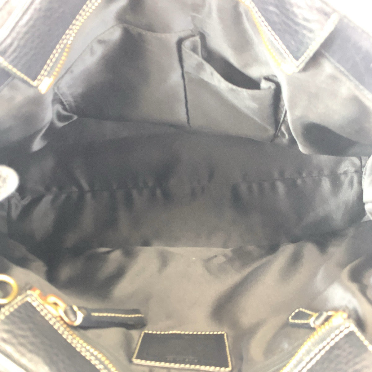 12591
COACH コーチ ブラック ゴールド金具 レザー 10213 トートバッグ ショルダーバッグ  レディース