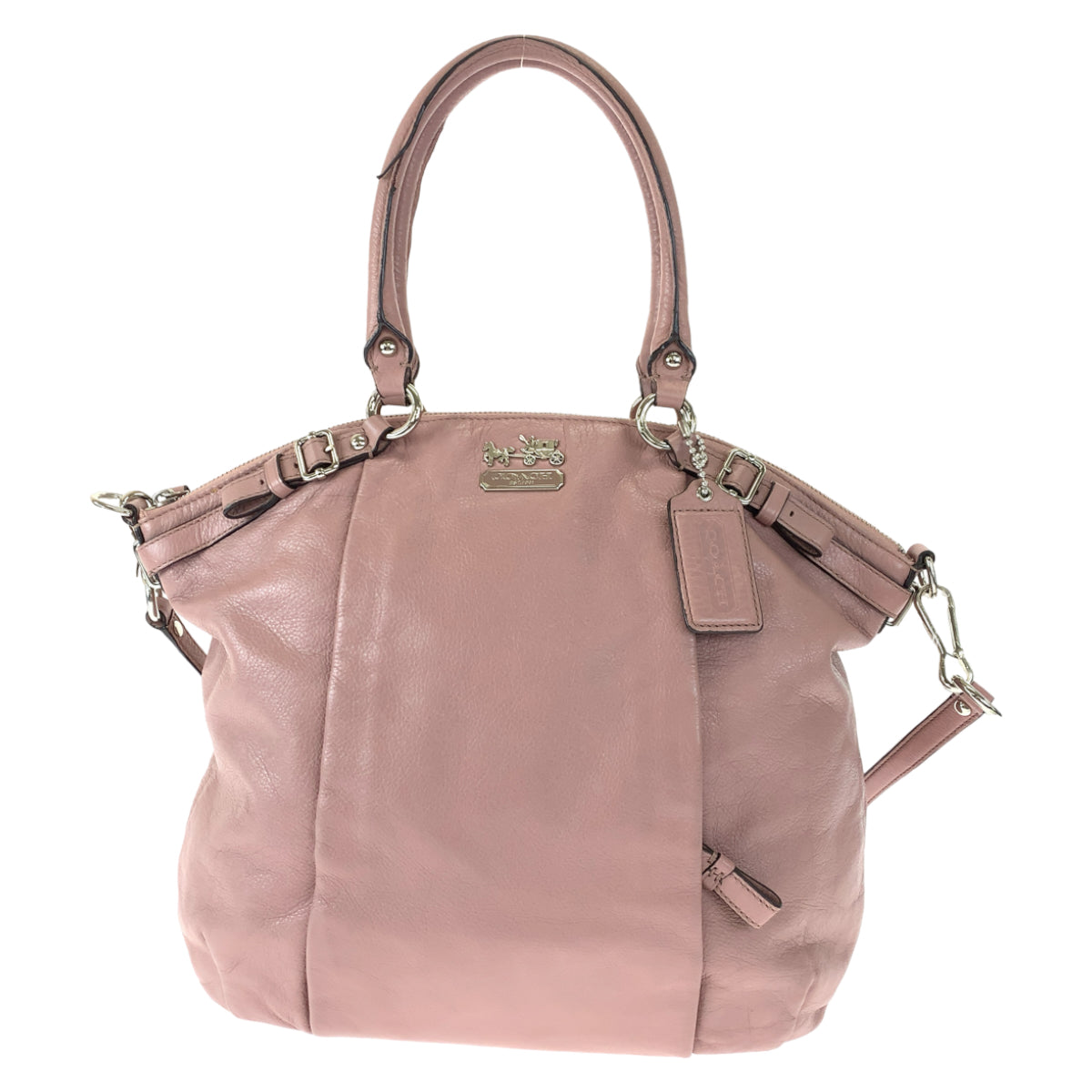 12590
COACH コーチ マディソン ピンク レザー 18641 トートバッグ ショルダーバッグ ハンドバッグ 2way 斜め掛け可能  レディース