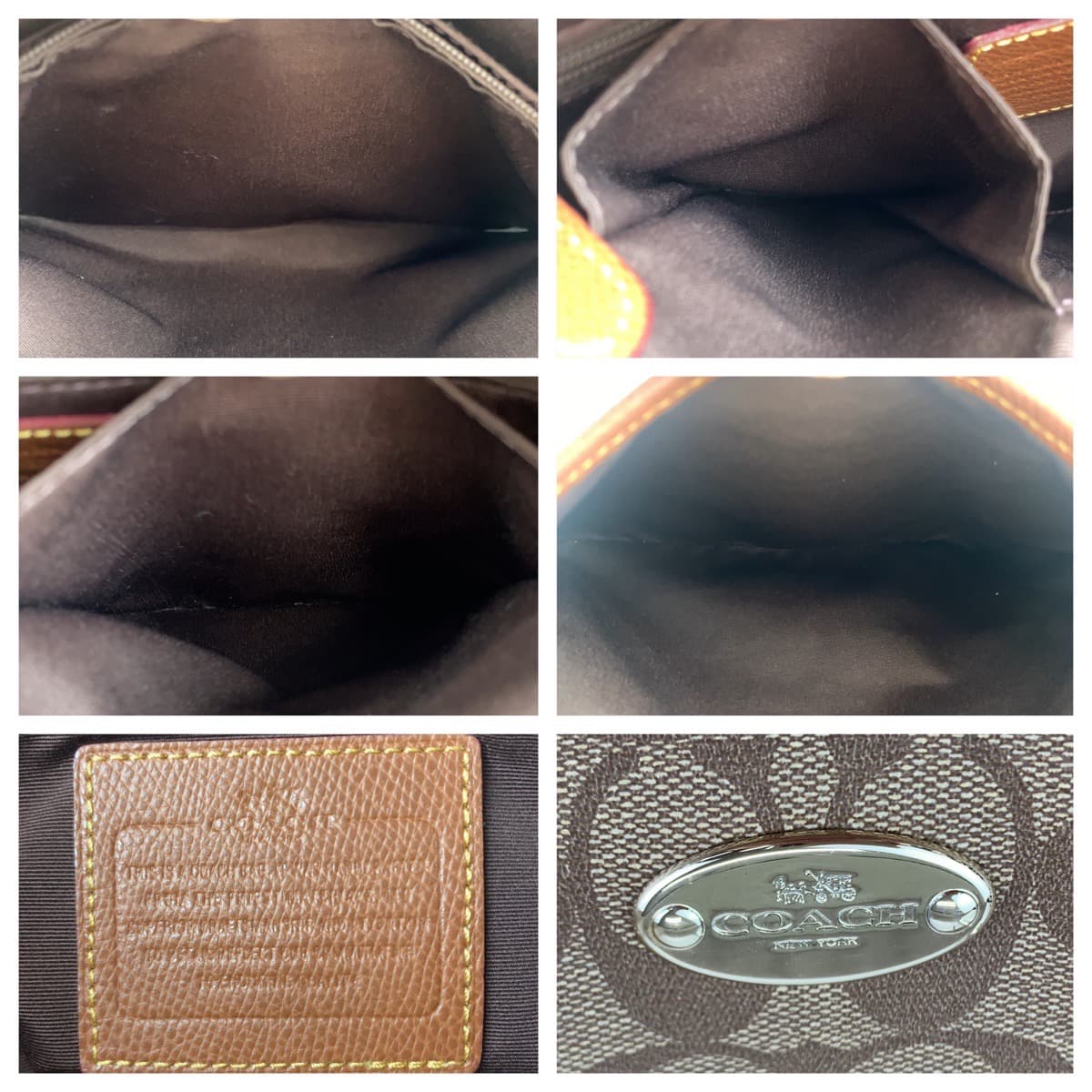 12589
COACH コーチ シグネチャー ブラウン 茶 PVC F34938 ショルダーバッグ 斜め掛け  レディース