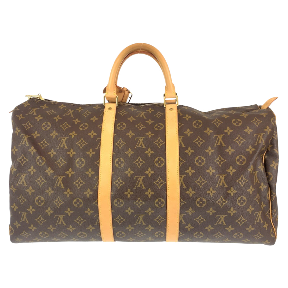 H-00479
LOUIS VUITTON ルイヴィトン モノグラム キーポル55 ブラウン 茶 PVC M41424 ボストンバッグ 旅行バッグ  メンズ