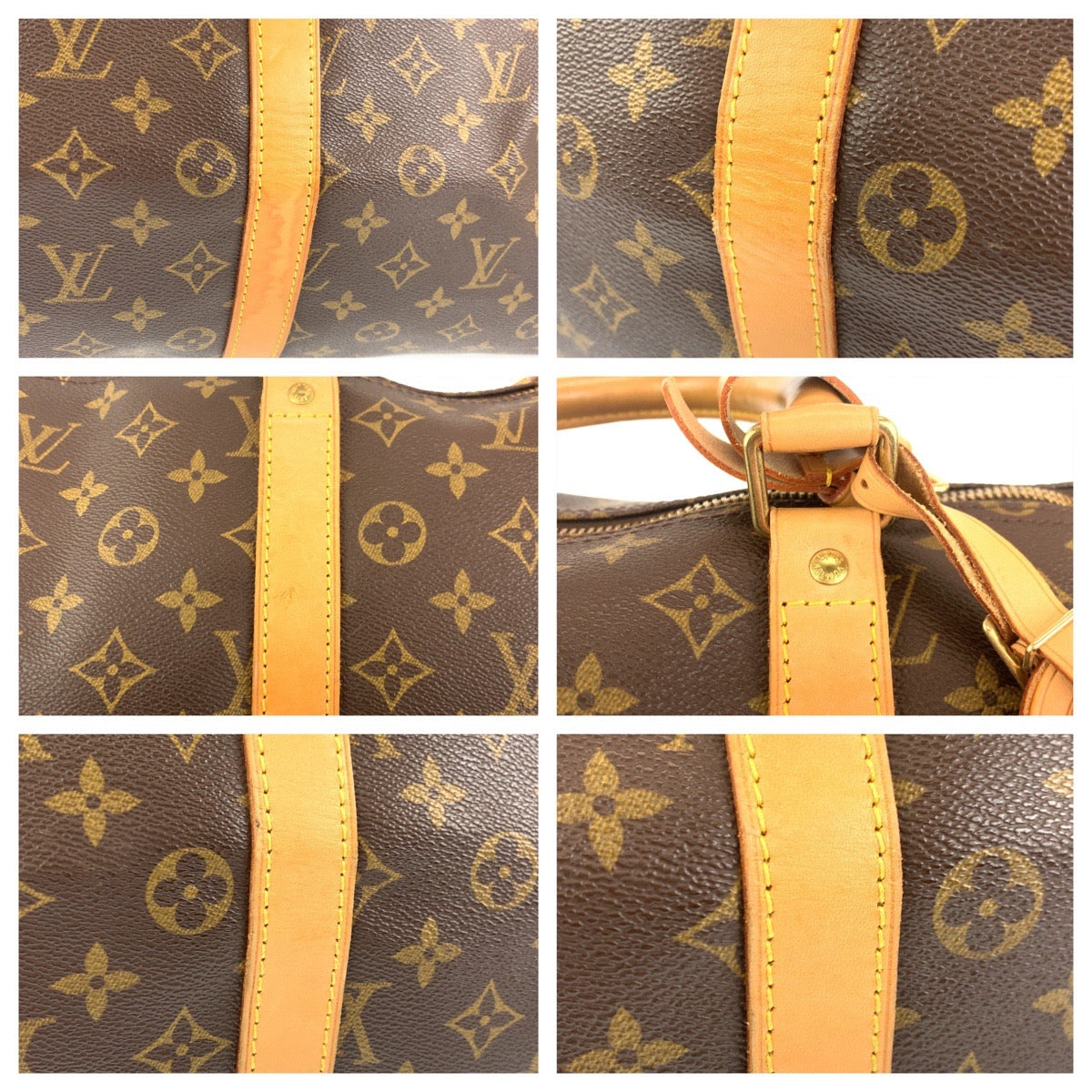 H-00479
LOUIS VUITTON ルイヴィトン モノグラム キーポル55 ブラウン 茶 PVC M41424 ボストンバッグ 旅行バッグ  メンズ
