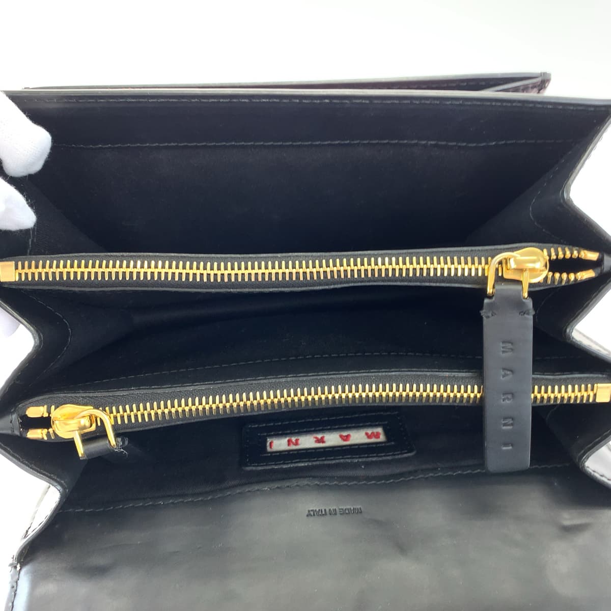 10343
MARNI マルニ Trunk トランク ミディアムバッグ マルチカラー カーフ ショルダーバッグ 斜め掛けバッグ  レディース