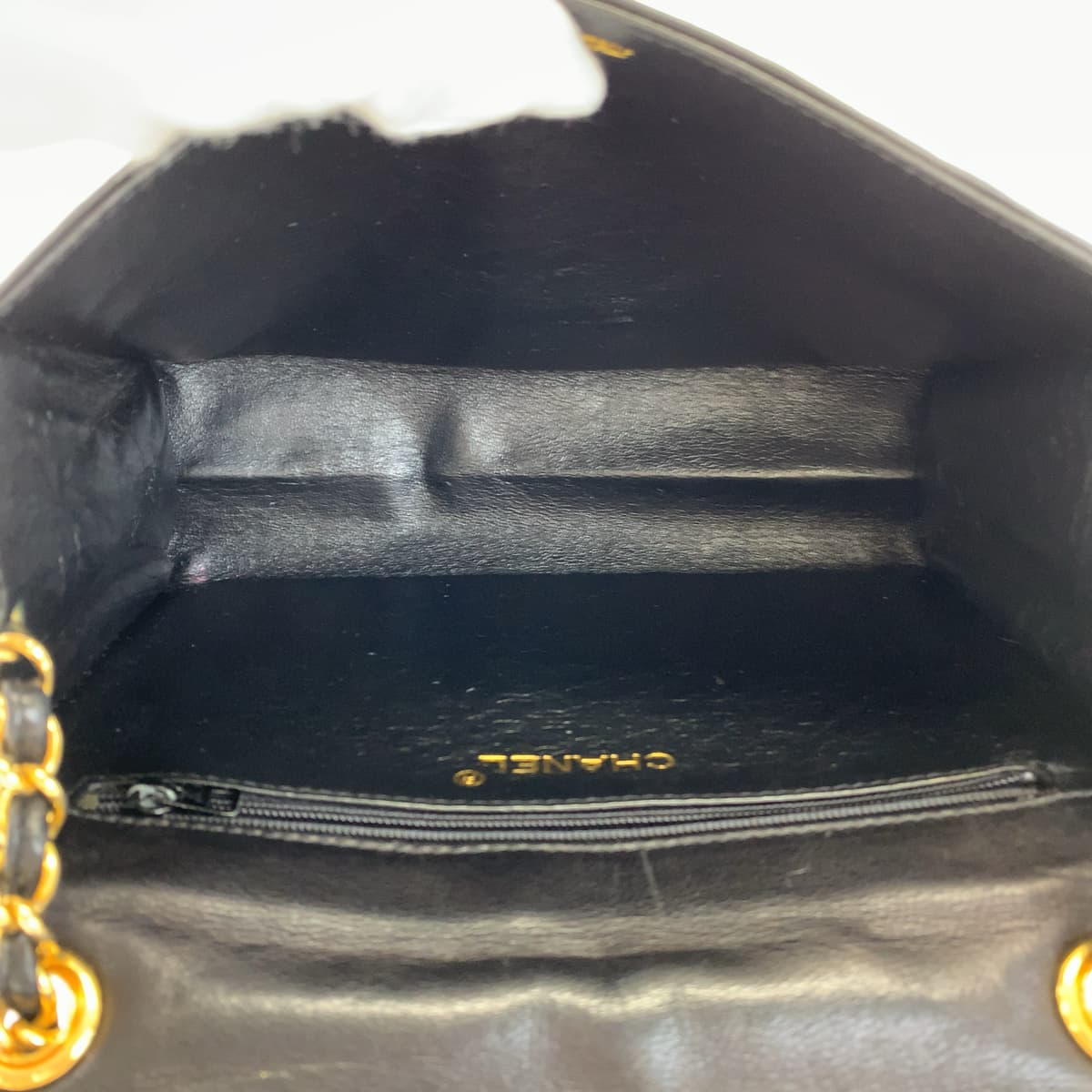 H-00481
CHANEL シャネル ココマーク ブラック 黒 ゴールド金具 ラムスキン チェーンショルダーバッグ 斜め掛け  レディース