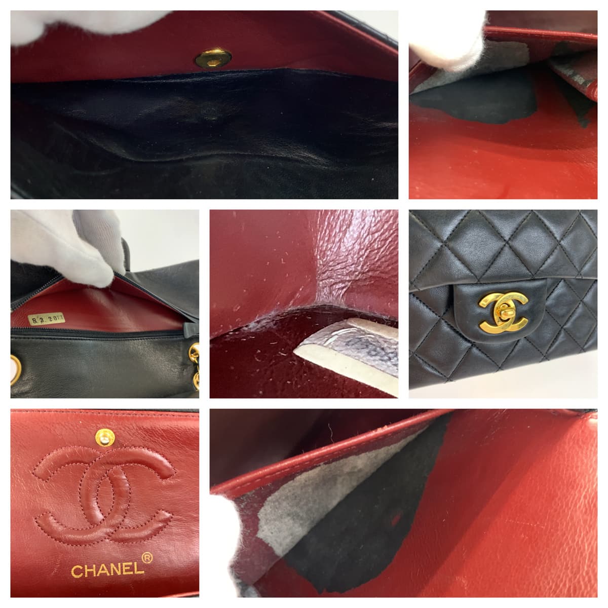 H-00483
CHANEL シャネル ヴィンテージ マトラッセ23 ダブルフラップ タイムレス ココマーク ターンロック ブラック 黒 ゴールド金具 ラムスキン Wチェーンショルダーバッグ 肩掛け  レディース