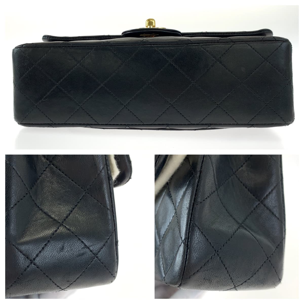 H-00483
CHANEL シャネル ヴィンテージ マトラッセ23 ダブルフラップ タイムレス ココマーク ターンロック ブラック 黒 ゴールド金具 ラムスキン Wチェーンショルダーバッグ 肩掛け  レディース