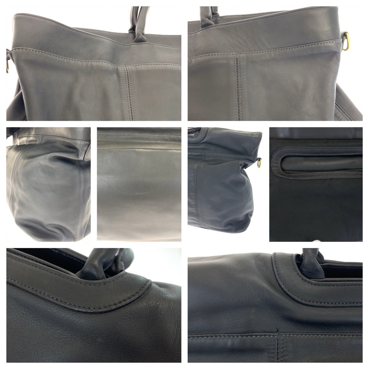 COACH コーチ ブラック 黒 レザー 0522 ショルダーバッグ ボストンバッグ 2way  メンズ