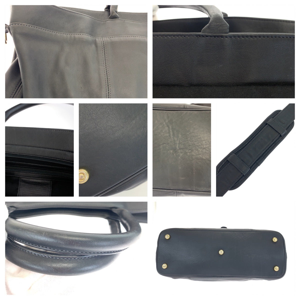 COACH コーチ ブラック 黒 レザー 0522 ショルダーバッグ ボストンバッグ 2way  メンズ