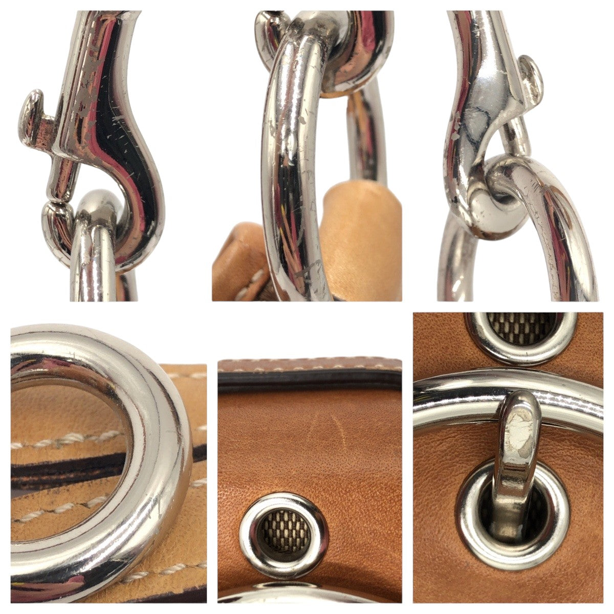 12574
 COACH Signature Brown Silver Hardware Canvas F03574 Shoulder Bag Pochette Crossbody Bag for Women