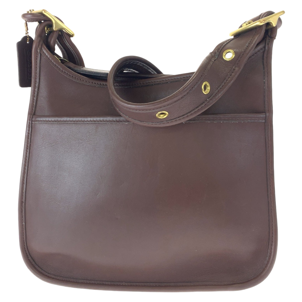 COACH コーチ ヴィンテージ オールドコーチ ブラウン 茶 レザー 9966 ショルダーバッグ 斜め掛け  レディース
