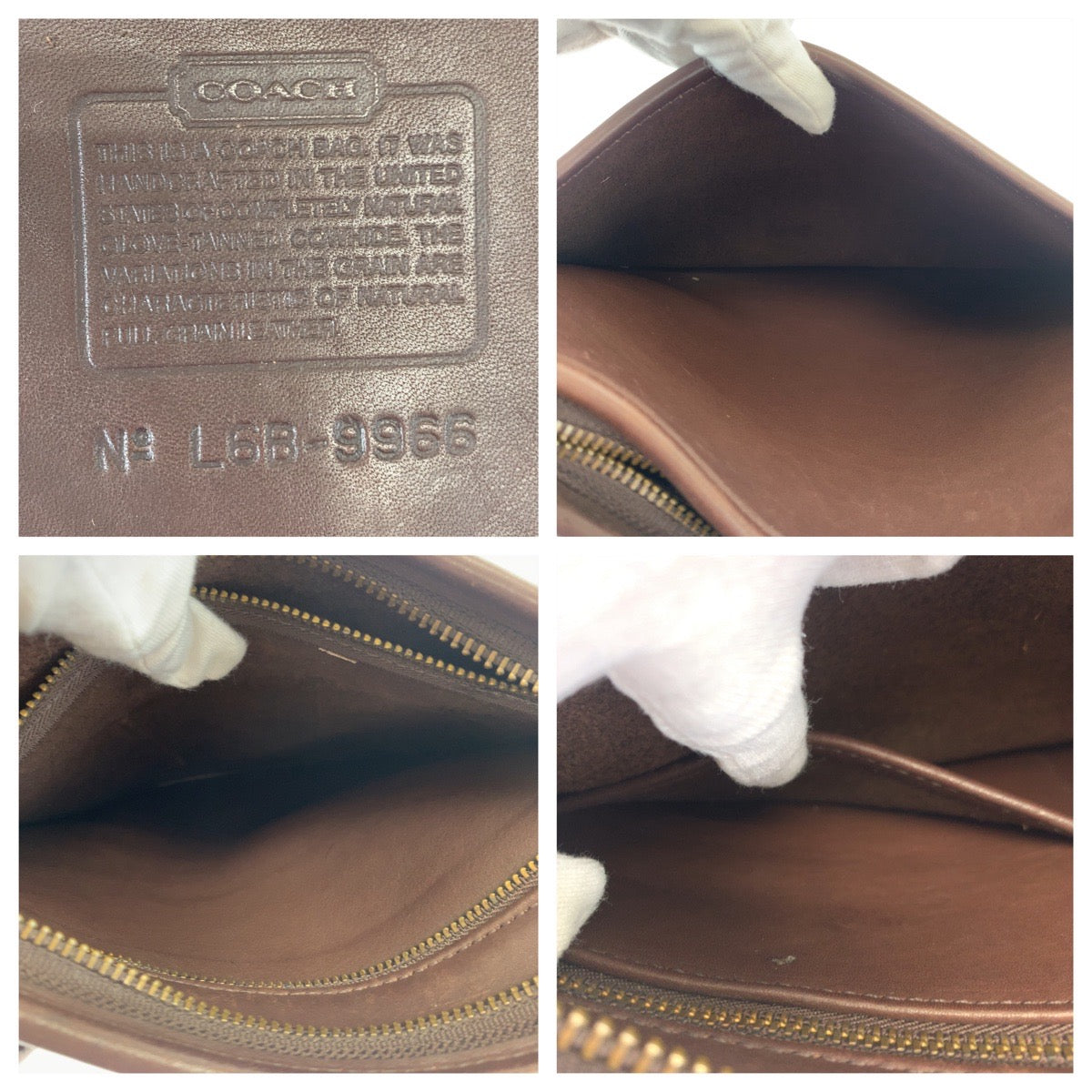 COACH コーチ ヴィンテージ オールドコーチ ブラウン 茶 レザー 9966 ショルダーバッグ 斜め掛け  レディース