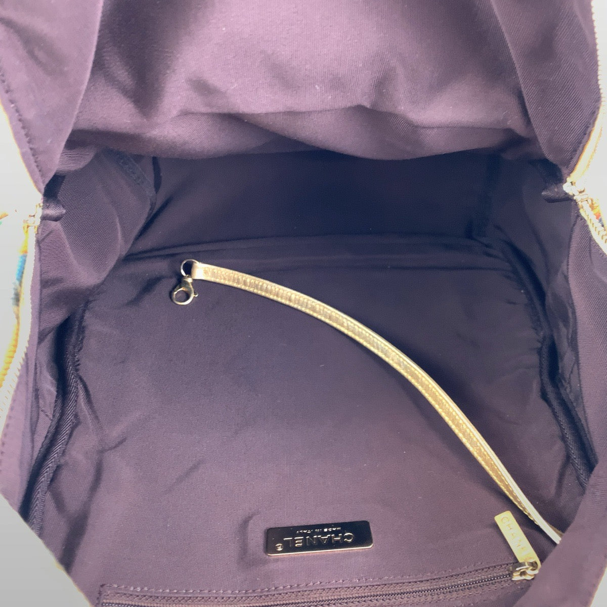H-00490
CHANEL シャネル グラフィティ ココマーク ゴールド マルチカラー キャンバス AS0867 リュックサック バックパック  レディース