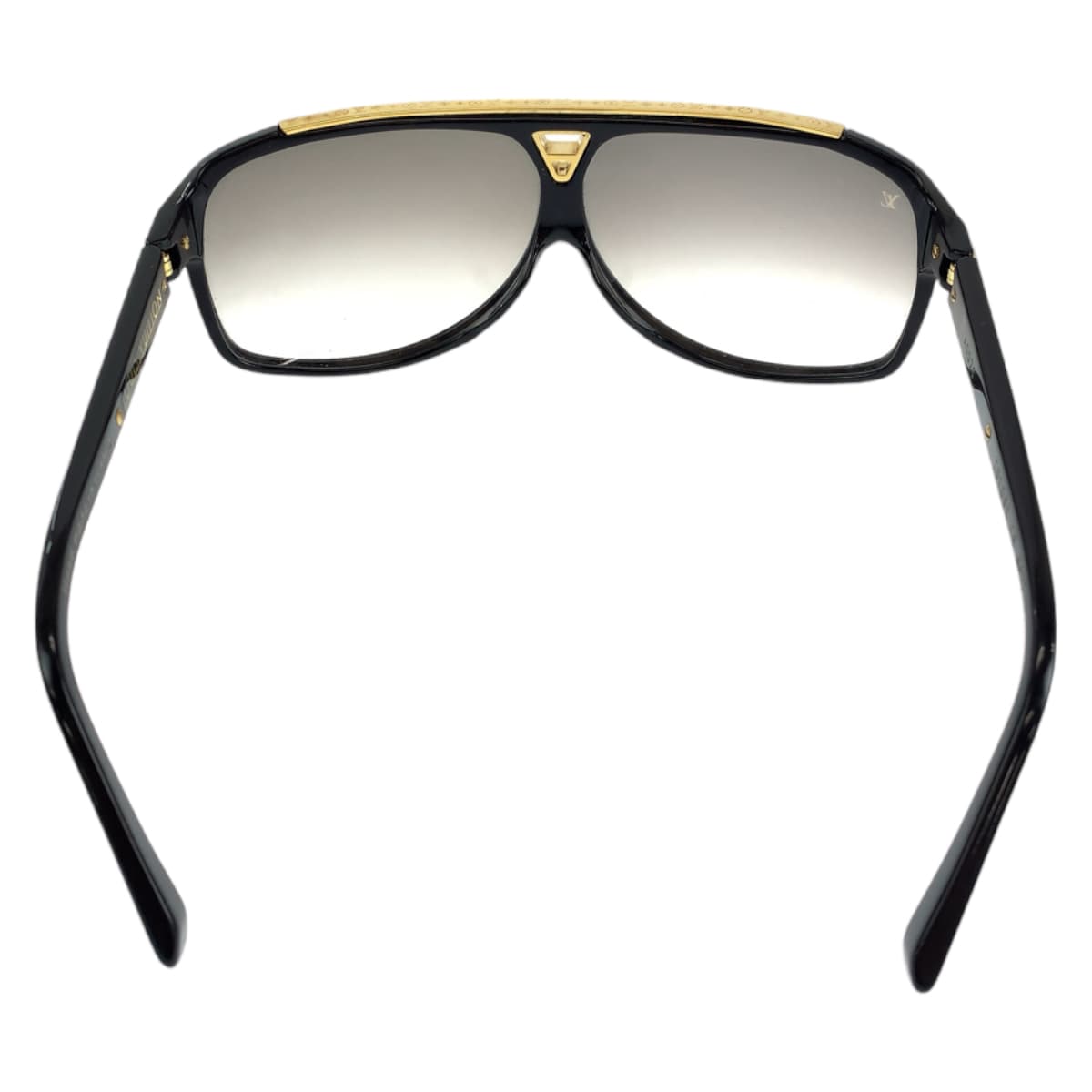 D-012
LOUIS VUITTON ルイヴィトン エヴィダンス ブラック 黒 ゴールド プラスチック Z0105E 66□7 サングラス ウェリントン  メンズ