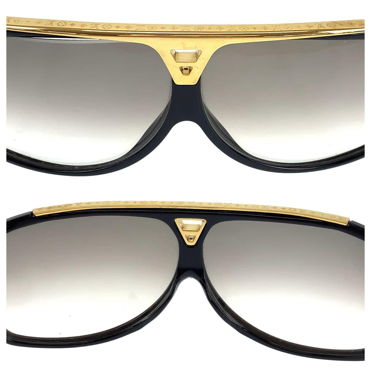 D-012
LOUIS VUITTON ルイヴィトン エヴィダンス ブラック 黒 ゴールド プラスチック Z0105E 66□7 サングラス ウェリントン  メンズ