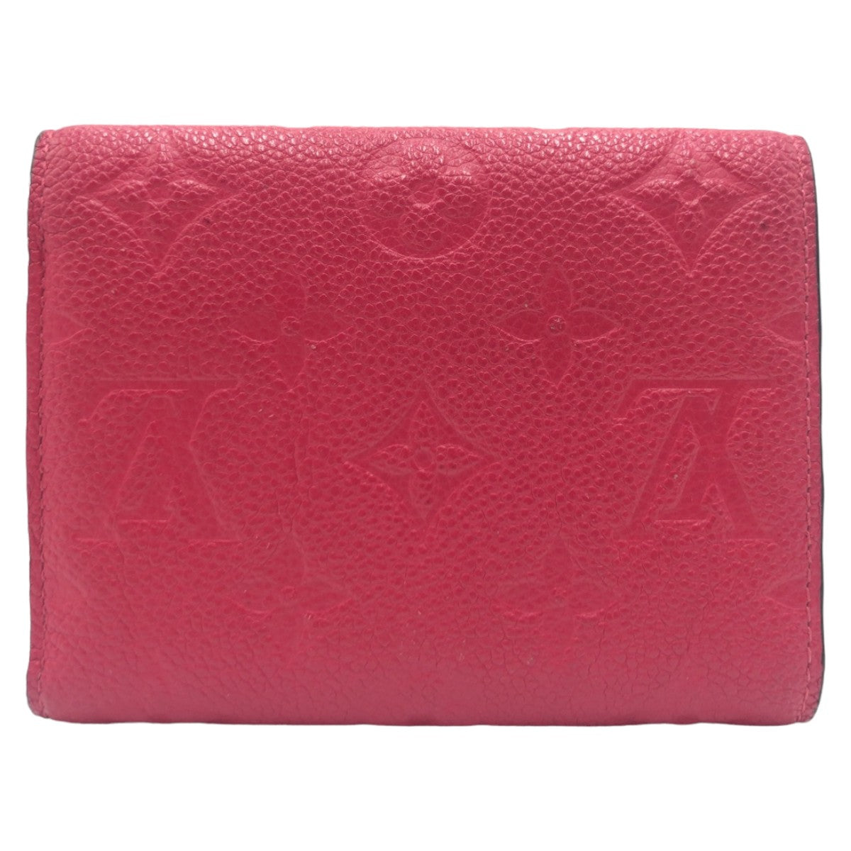 LOUIS VUITTON ルイヴィトン ポルトフォイユ・ヴィクトリーヌ  モノグラム アンプラント ピンク ゴールド金具 レザー Ｍ63701 三つ折り財布 コンパクトウォレット  レディース