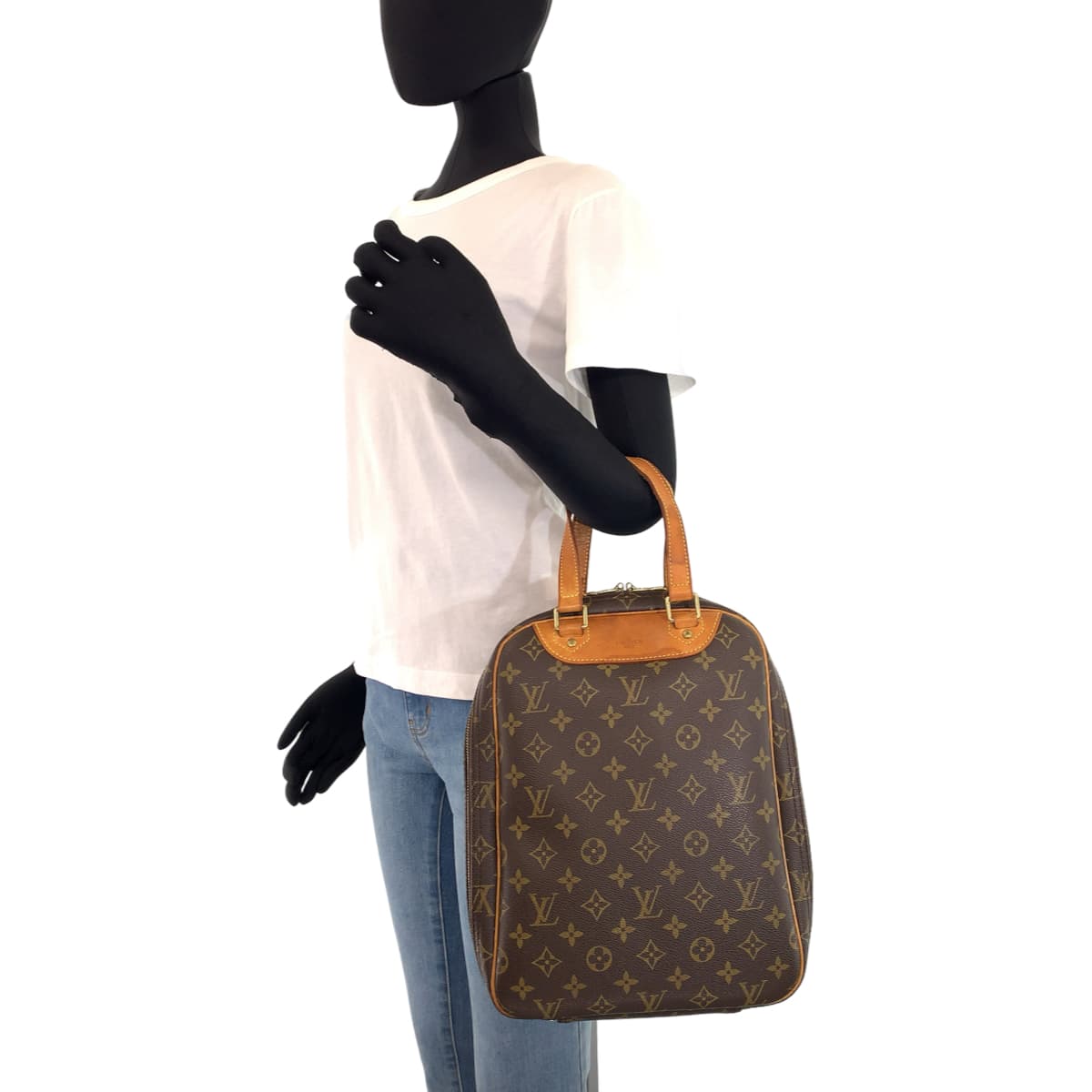 H-00514
LOUIS VUITTON ルイヴィトン モノグラム エクスキュルシオン ブラウン 茶色 PVC M41450 ハンドバッグ 男女兼用  レディース