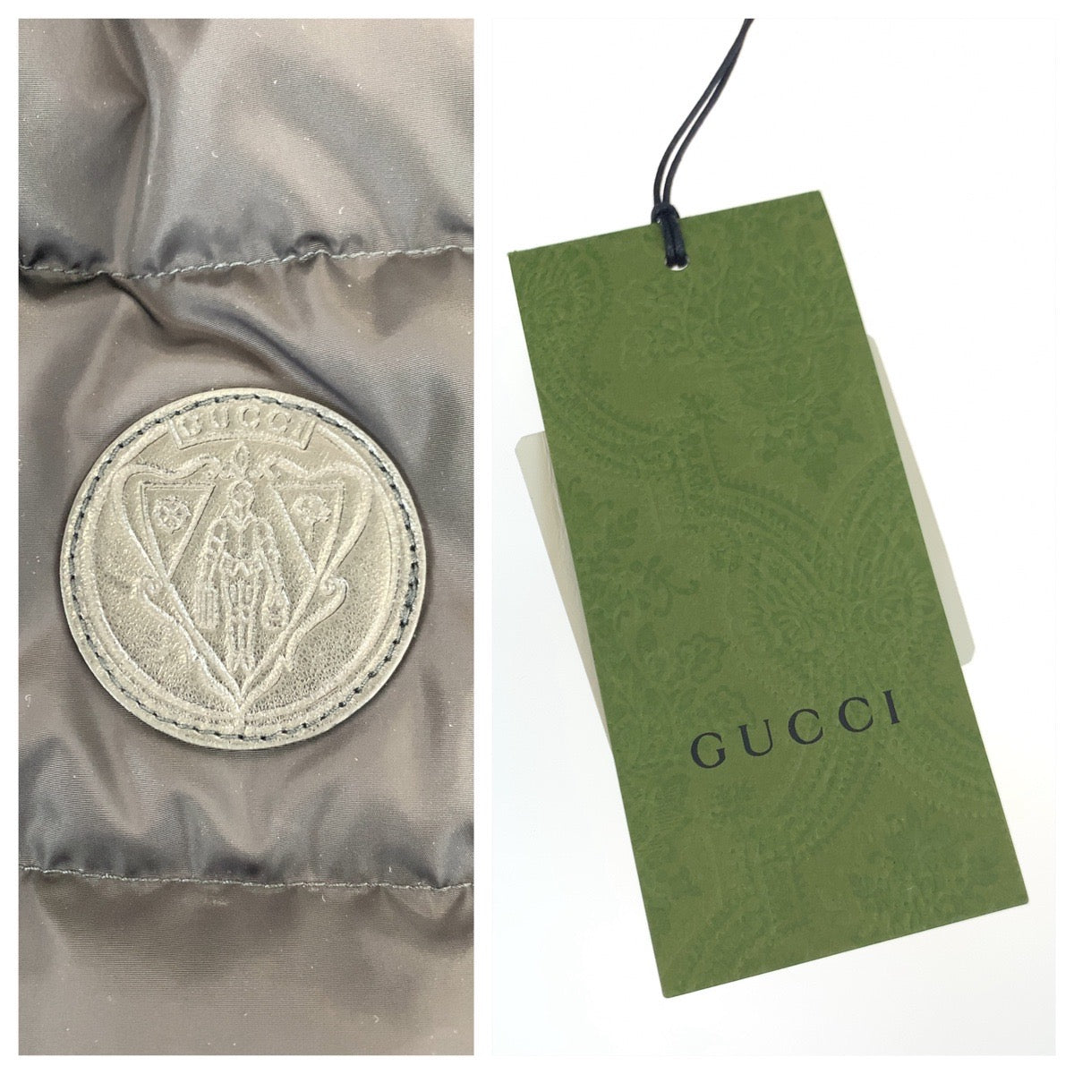 GUCCI グッチ ヒステリアロゴ サイズ50 ブラック 黒 ナイロン 439366 Z735A ダウンジャケット アウター  メンズ