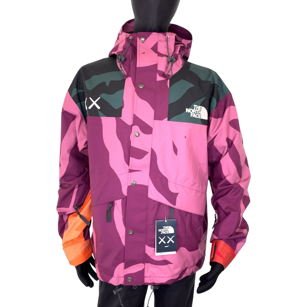 THE NORTH FACE The North Face The North Face x KAWS mountain jacket size L pink multicolor nylon NF0A7WL nylon jacket mountain jacket men's