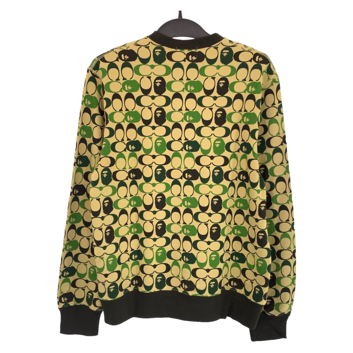 COACH コーチ A BATHING APE ×COACHコラボ サイズXL カーキ マルチカラー カモフラージュ柄 コットン 001swg231901x トレーナー クルーネック  メンズ