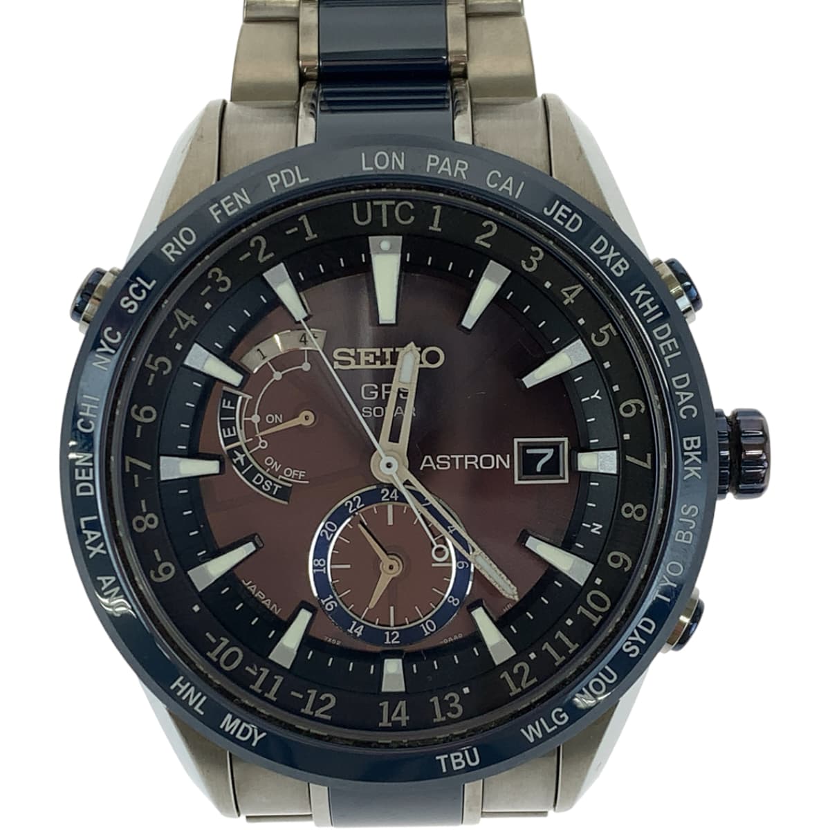 H-00515
SEIKO セイコー アストロン ブライトチタンモデル ブラック 黒 チタン / セラミック / ガラス SBXA019 7X52-0AF0 腕時計 ソーラーGPSウォッチ ソーラー電波時計 ブラック文字盤  メンズ