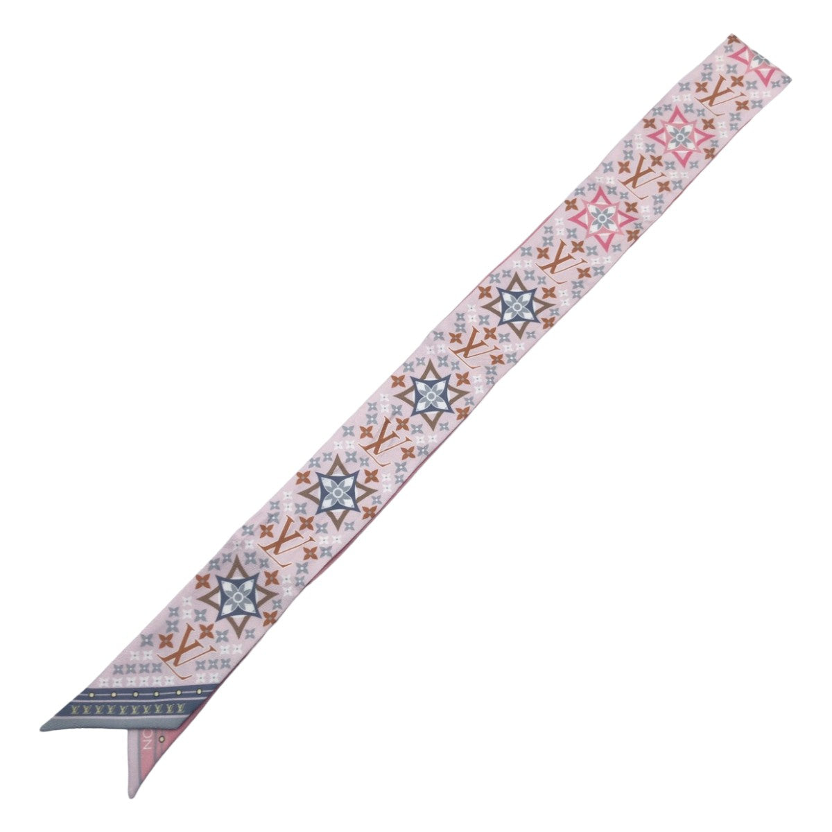 LOUIS VUITTON ルイヴィトン バンドーBB  フラワーズ フォエバー ピンク シルク M77683 スカーフ ストール  レディース