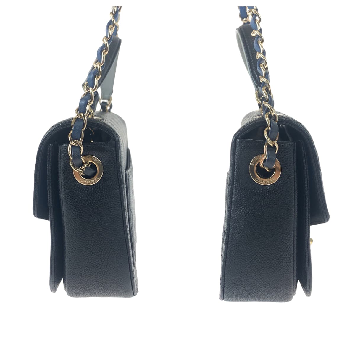 H-00520
CHANEL シャネル マトラッセ ココマーク ステッチ ブラック 黒 ゴールド金具 カーフ ショルダーバッグ ハンドバッグ 2way  レディース