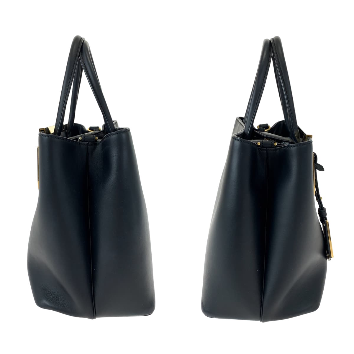 H-00521
FENDI フェンディ プチトゥージュール モンスター ブラック 黒 レザー 8BH253 ショルダーバッグ ハンドバッグ 2way  レディース