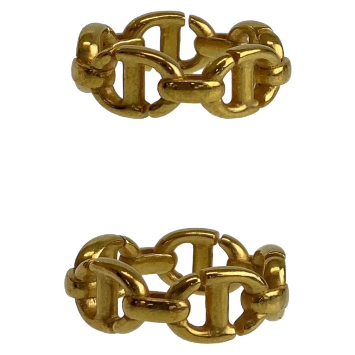 10368
Dior ディオール CD NAVY サイズM ゴールド メタル 指輪 リング 12号  レディース