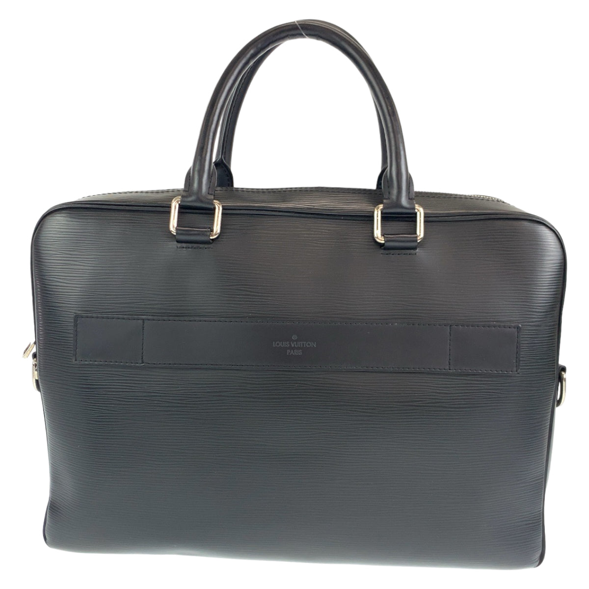 10371
 LOUIS VUITTON Louis Vuitton Epi Passano GM Black Epi Leather M54041 Business Bag Briefcase Document Bag Men's