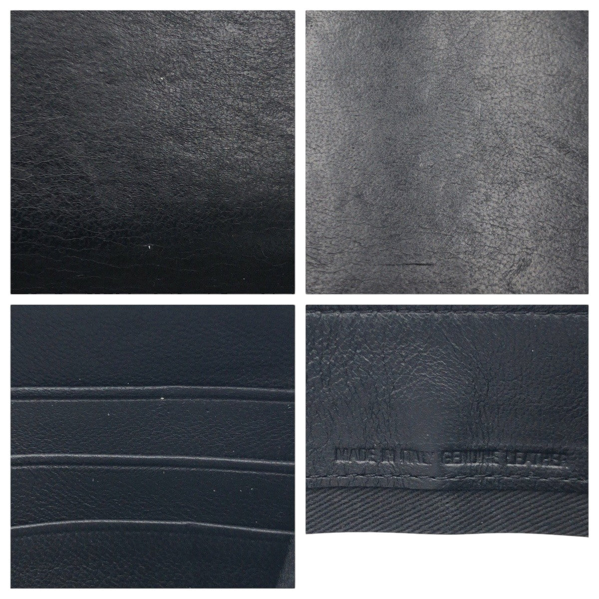 Maison Margiela PORTAFOGLI Black T8013 Silver hardware Leather / P1658 S56UI0110 Long wallet Round zipper Men's