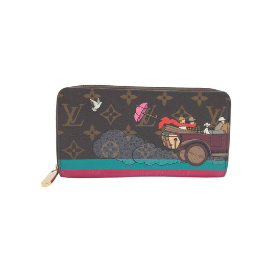 10374
LOUIS VUITTON ルイヴィトン モノグラム イヴァシオン ジッピーウォレット ブラウン マルチカラー ゴールド金具 PVC M61360 長財布 ラウンドファスナー  レディース