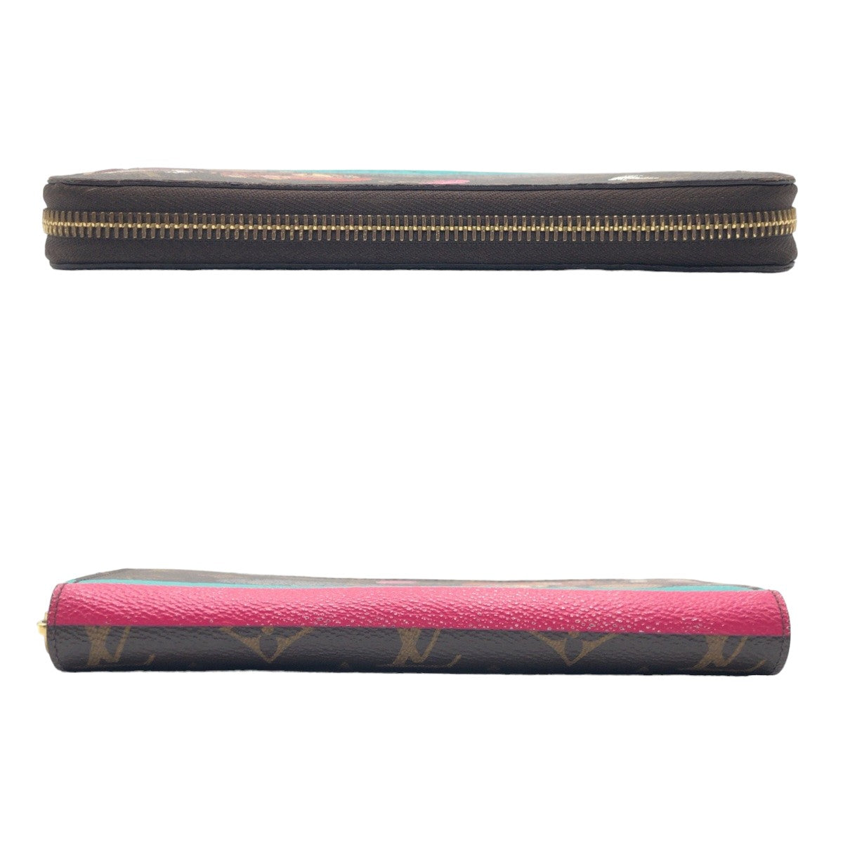 10374
LOUIS VUITTON ルイヴィトン モノグラム イヴァシオン ジッピーウォレット ブラウン マルチカラー ゴールド金具 PVC M61360 長財布 ラウンドファスナー  レディース