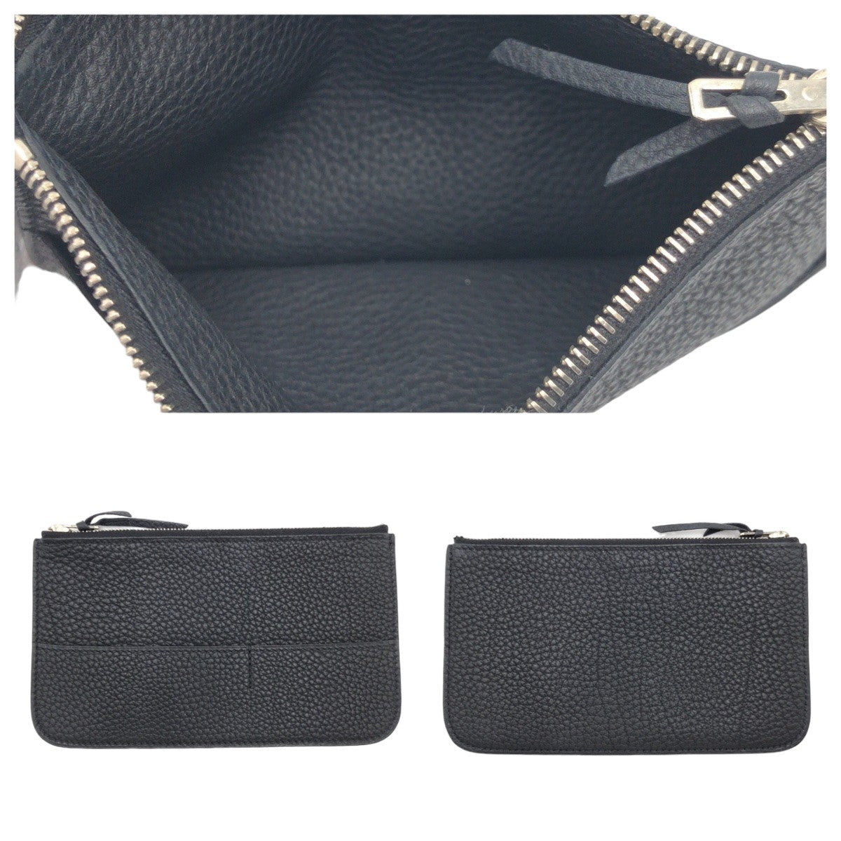 HERMES エルメス ドゴン ロング デュオ ブラック 黒 シルバー金具 トゴ 長財布 ロングウォレット ◻︎K刻印  メンズ