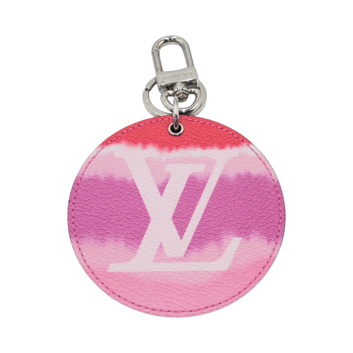 LOUIS VUITTON ルイヴィトン モノグラム エスカル ポルトクレ ミロワール ピンク レッド シルバー金具 PVC M69291 キーリング バッグチャーム  レディース