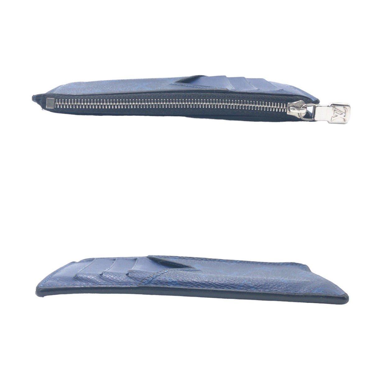 LOUIS VUITTON ルイヴィトン タイガラマ コバルト コインカード ホルダー ネイビー 紺 ブルー シルバー金具 PVC M30270 コインケース 小銭入れ カードケース  メンズ