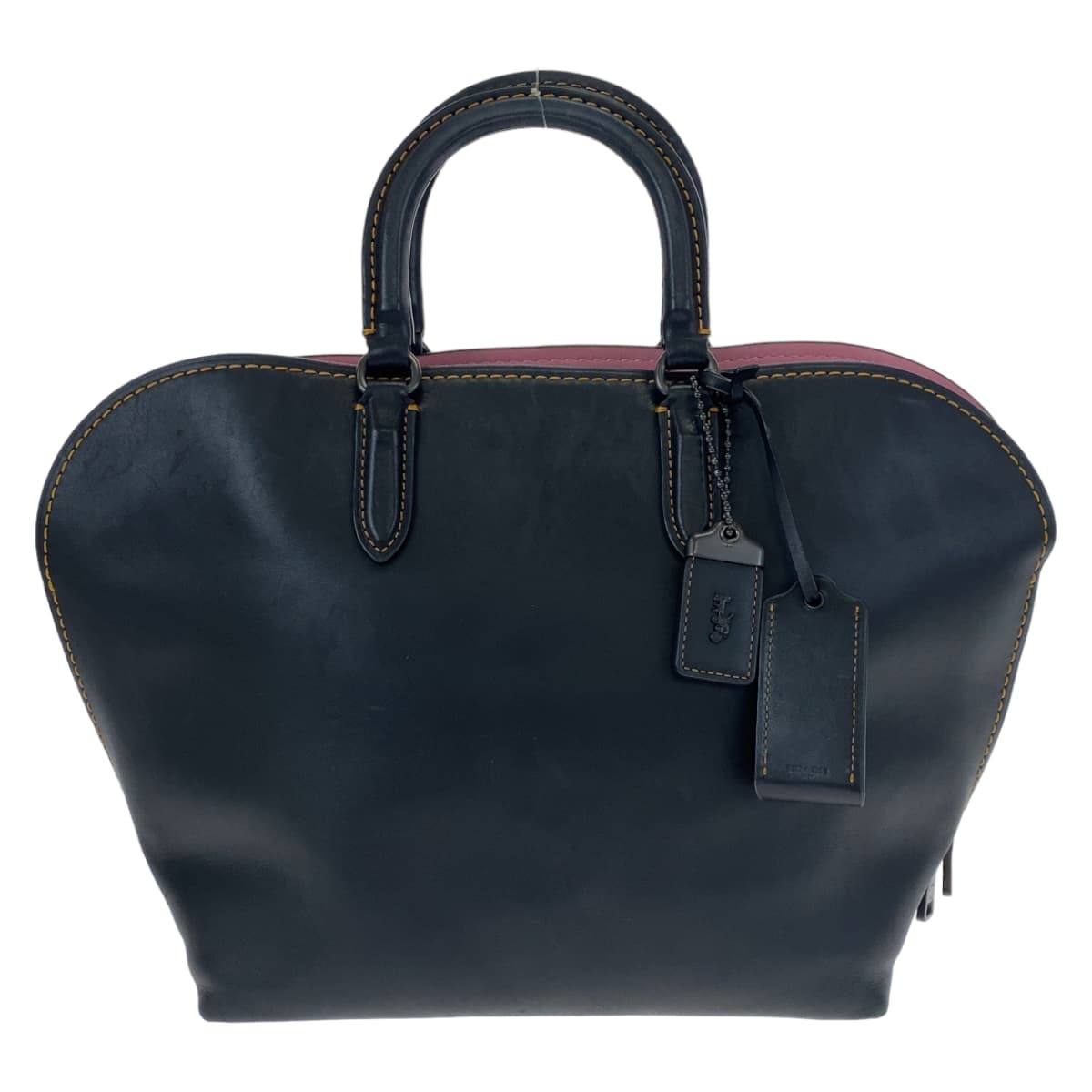 COACH コーチ ブラック 黒 レザー 59132 ショルダーバッグ トートバッグ 2way  レディース