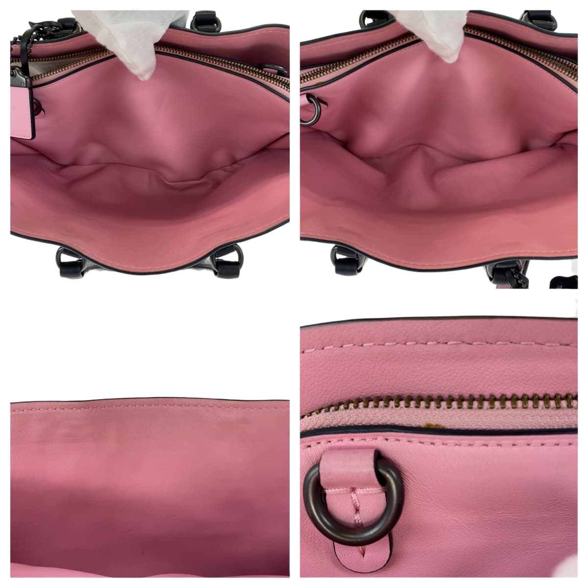 COACH コーチ ブラック 黒 レザー 59132 ショルダーバッグ トートバッグ 2way  レディース