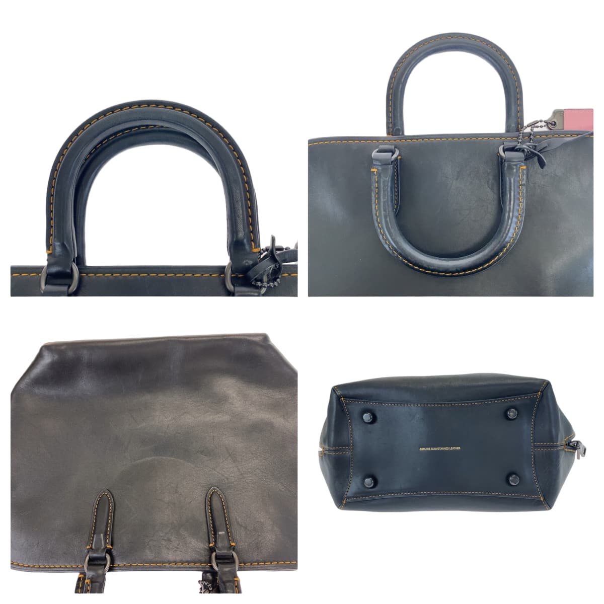 COACH コーチ ブラック 黒 レザー 59132 ショルダーバッグ トートバッグ 2way  レディース
