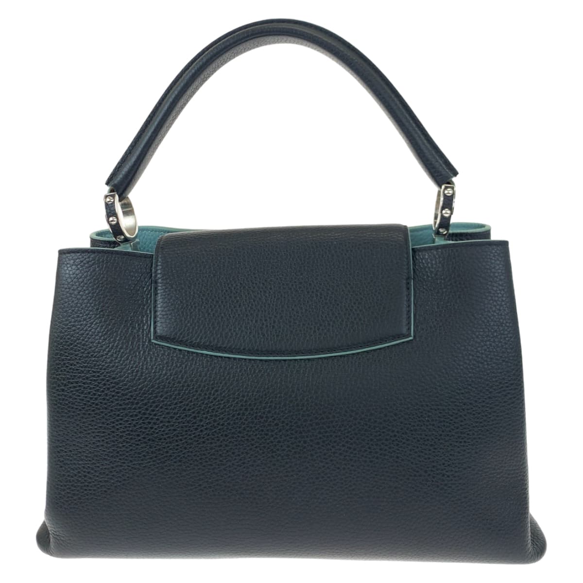 LOUIS VUITTON ルイヴィトン カプシーヌMM ノワール ブラック 黒 ターコイズ / トリヨン ハンドバッグ トートバッグ  レディース