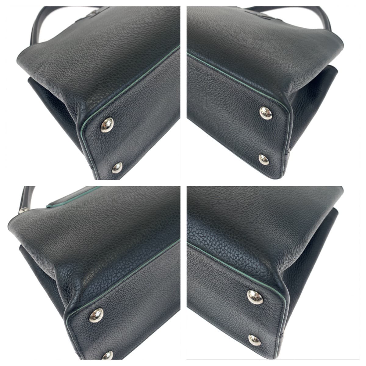 LOUIS VUITTON ルイヴィトン カプシーヌMM ノワール ブラック 黒 ターコイズ / トリヨン ハンドバッグ トートバッグ  レディース