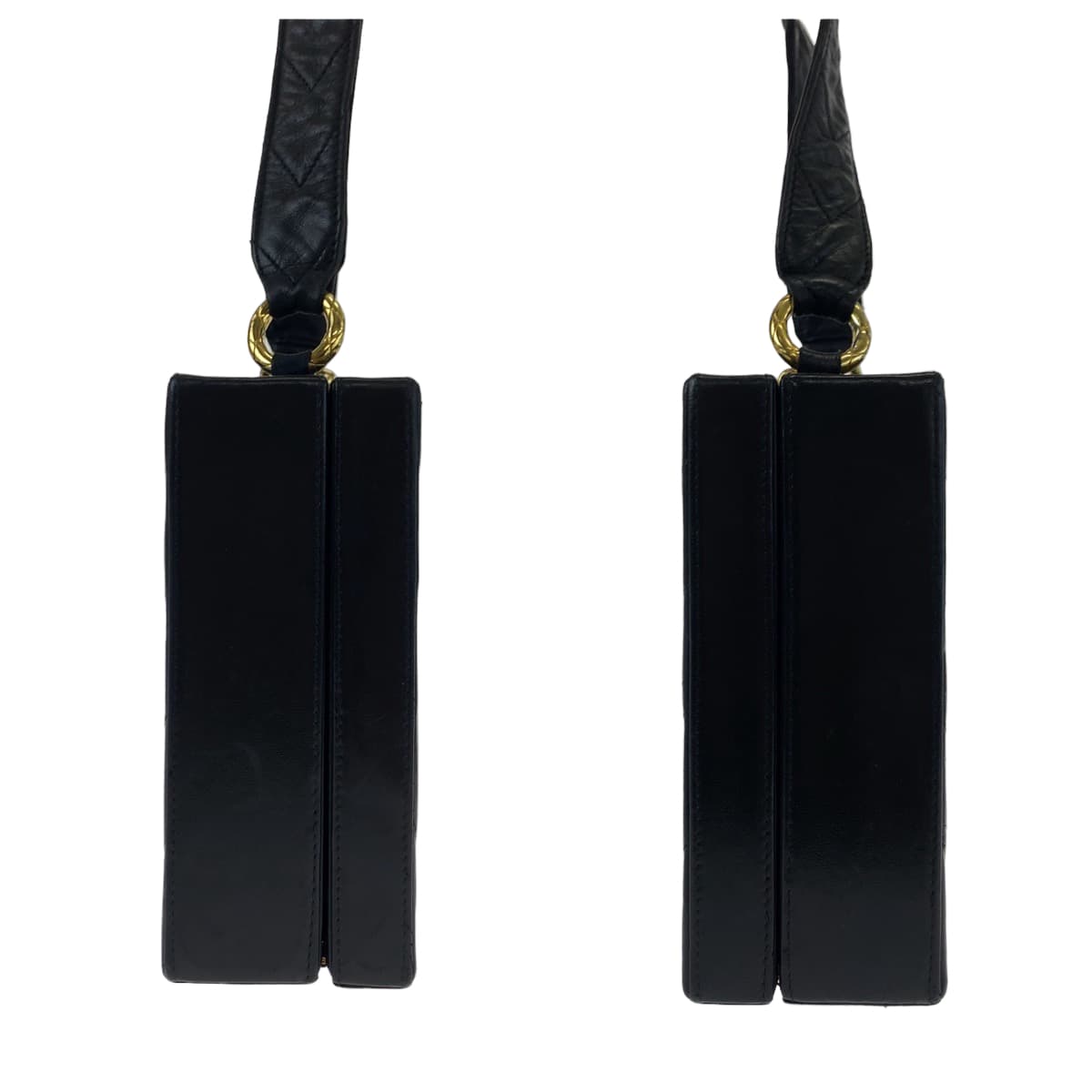 H-00528
CHANEL シャネル Vステッチ ココマーク ミニトランク ブラック 黒 ゴールド金具 ラムスキン ショルダーバッグ 斜め掛け ボックス  レディース