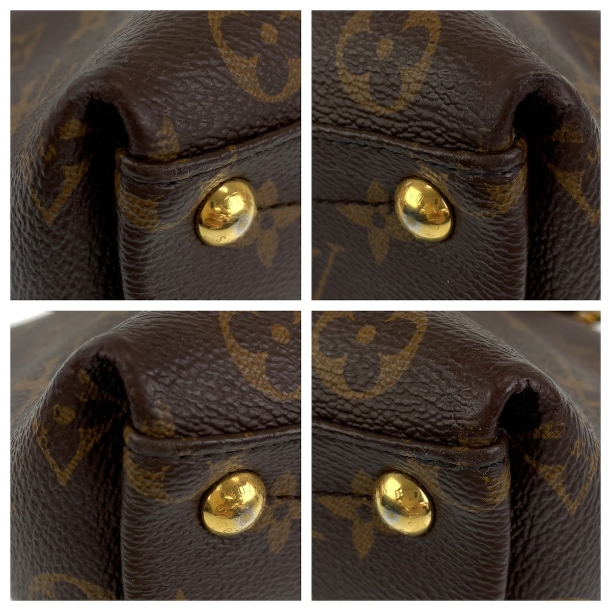 LOUIS VUITTON ルイヴィトン モノグラム VトートBB ブラウン 茶色 ゴールド金具 ノワール PVC M43976 ハンドバッグ ショルダーバッグ 2way  レディース