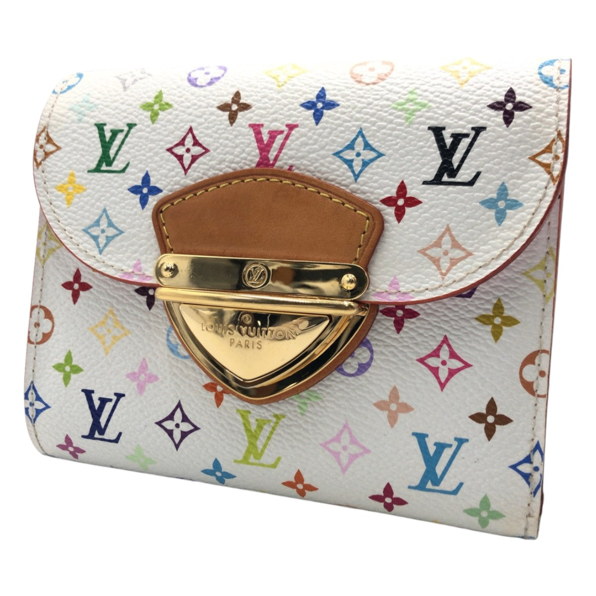 LOUIS VUITTON ルイヴィトン ポルトフォイユ・コアラ リッチ モノグラム マルチカラー ホワイト 白 ピンク ゴールド金具 PVC M58081 二つ折り財布 コンパクトウォレット  レディース