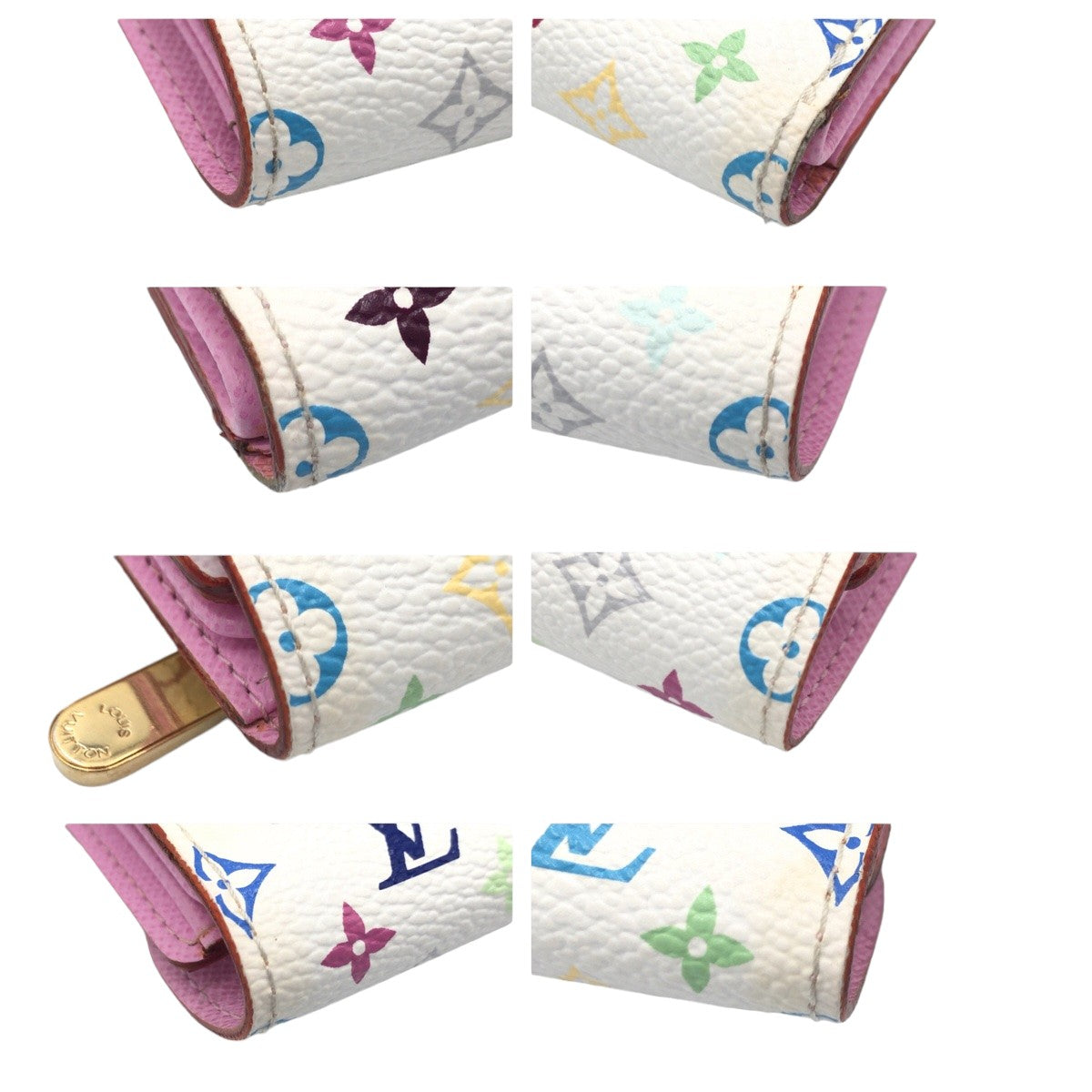 LOUIS VUITTON ルイヴィトン ポルトフォイユ・コアラ リッチ モノグラム マルチカラー ホワイト 白 ピンク ゴールド金具 PVC M58081 二つ折り財布 コンパクトウォレット  レディース