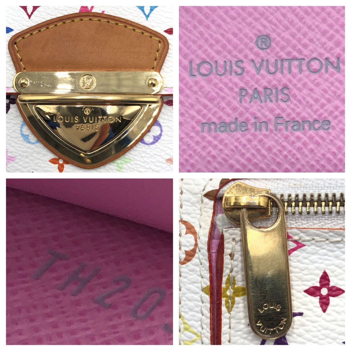LOUIS VUITTON ルイヴィトン ポルトフォイユ・コアラ リッチ モノグラム マルチカラー ホワイト 白 ピンク ゴールド金具 PVC M58081 二つ折り財布 コンパクトウォレット  レディース