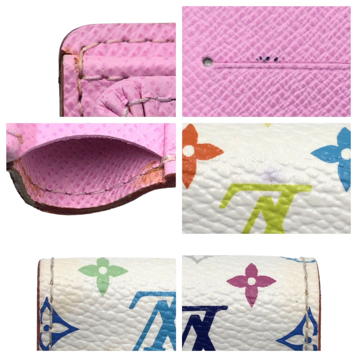 LOUIS VUITTON ルイヴィトン ポルトフォイユ・コアラ リッチ モノグラム マルチカラー ホワイト 白 ピンク ゴールド金具 PVC M58081 二つ折り財布 コンパクトウォレット  レディース