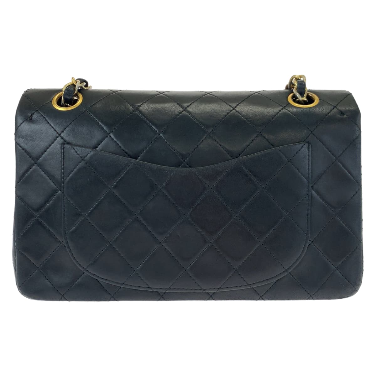 CHANEL シャネル ヴィンテージ マトラッセ ダブルフラップ ココマーク ターンロック ブラック 黒 ゴールド金具 ラムスキン ショルダーバッグ ハンドバッグ  レディース
