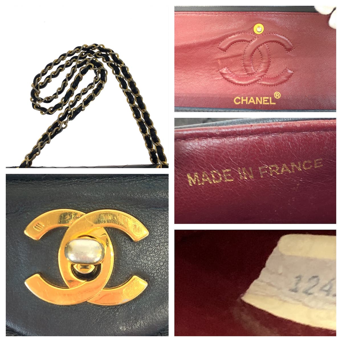 CHANEL シャネル ヴィンテージ マトラッセ ダブルフラップ ココマーク ターンロック ブラック 黒 ゴールド金具 ラムスキン ショルダーバッグ ハンドバッグ  レディース